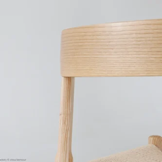 Detail of Paper Rope Final Chair in natural ash by Hans Wegner.