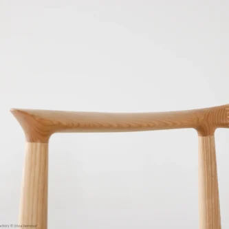 Detail of Round Chair in natural ash by Hans Wegner.