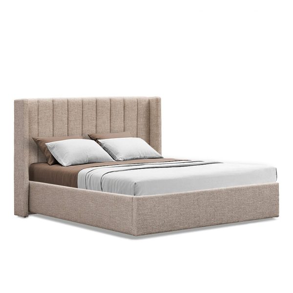 AROLINA Bed Frame - Pale Beige