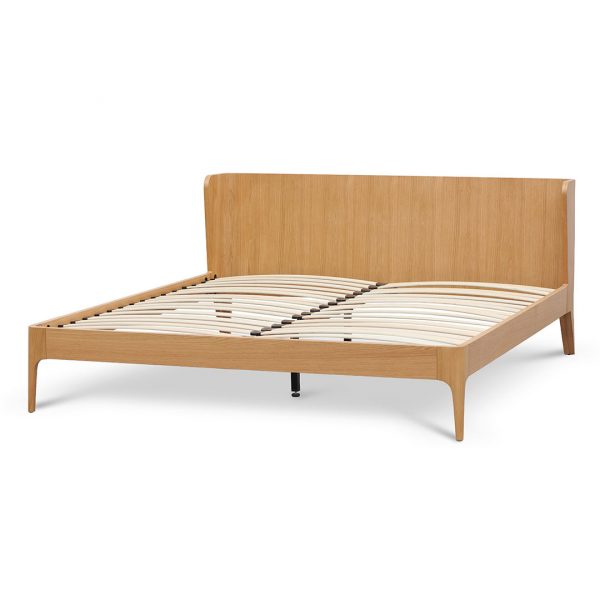 VEROMI Bed Frame - Natural Oak