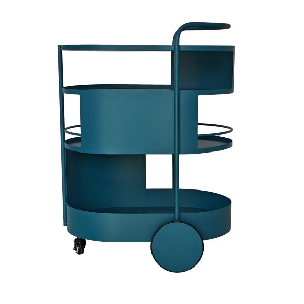 ZELELA Bar Cart - Navy Blue