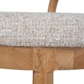 KIRINORA Bar Stool - Natural & Page Beige