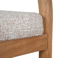 KIRINORA Bar Stool - Natural & Page Beige