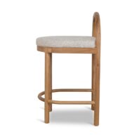 KIRINORA Bar Stool - Natural & Page Beige