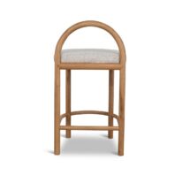 KIRINORA Bar Stool - Natural & Page Beige