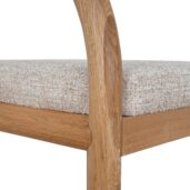 KIRINORA Bar Stool - Natural & Page Beige