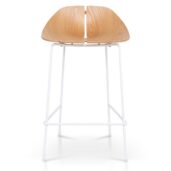 SERAMI Bar Stool - Natural & White