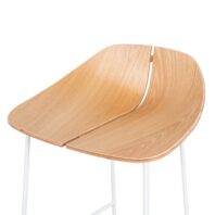 SERAMI Bar Stool - Natural & White