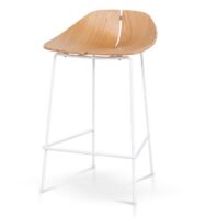 SERAMI Bar Stool - Natural & White