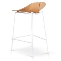 SERAMI Bar Stool - Natural & White