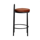 SALOLA Bar Stool - Black & Burnt Brown
