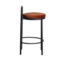 SALOLA Bar Stool - Black & Burnt Brown