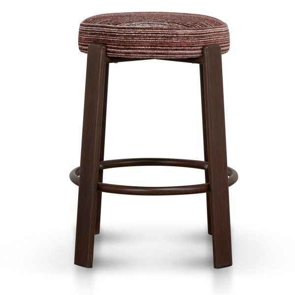 DARIVA Bar Stool - Burgundy Stripe