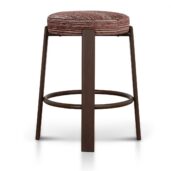 DARIVA Bar Stool - Burgundy Stripe