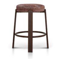 DARIVA Bar Stool - Burgundy Stripe