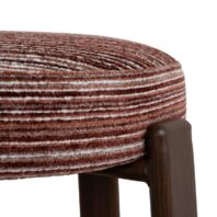 DARIVA Bar Stool - Burgundy Stripe