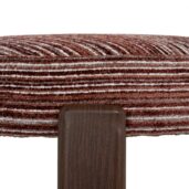 DARIVA Bar Stool - Burgundy Stripe