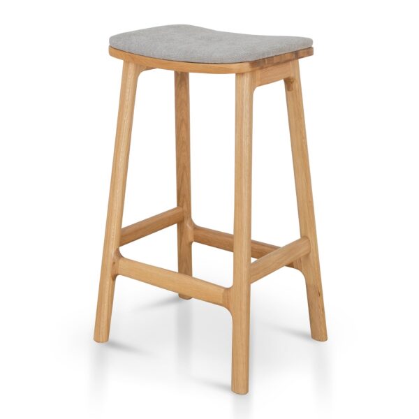 LANINI Bar Stool - Natural & Grey