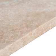 NORISA Coffee Table - Walnut & Travertine