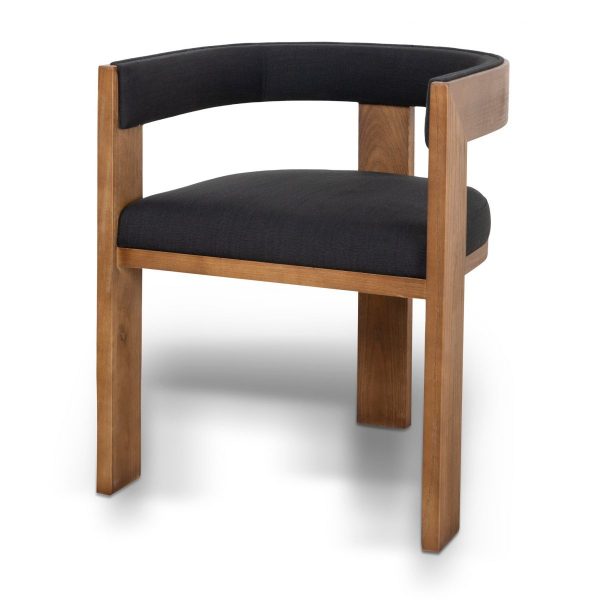 NOROMO Dining Chair - Brown ELM & Black
