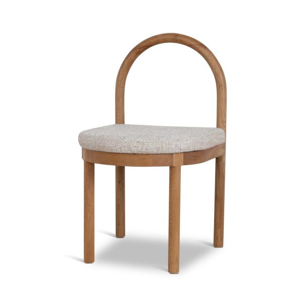 DARIDA Dining Chair - Natural & Pale Beige