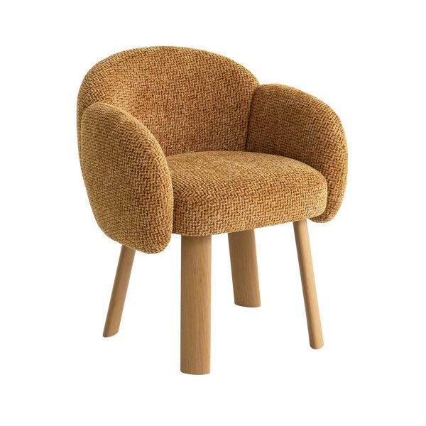 NORONORA Dining Chair - Honeycomb Ochre