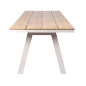 VERORO Outdoor Dining Table - Natural & Sand White