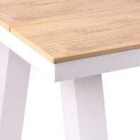 VERORO Outdoor Dining Table - Natural & Sand White