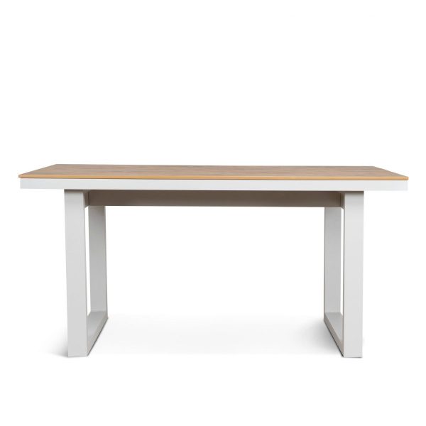 VELENORA Outdoor Dining Table - Natural & Sand White