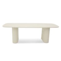 RENILO Outdoor Dining Table - Cream White