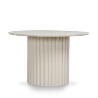 NOREVINA Outdoor Dining Table - Cream White