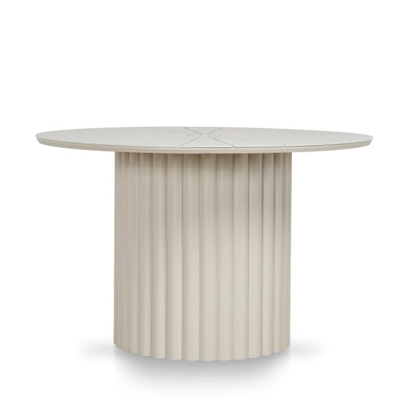 NOREVINA Outdoor Dining Table - Cream White