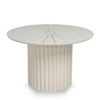NOREVINA Outdoor Dining Table - Cream White