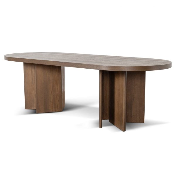 KIREVO Dining Table - Caramel Oak