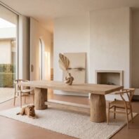 MELONI Dining Table - Natural, 2.8m