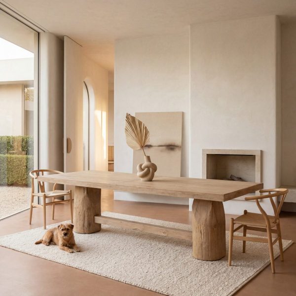 MELONI Dining Table - Natural, 2.8m
