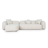 VALOVA Chaise Sofa - Oatmeal Beige