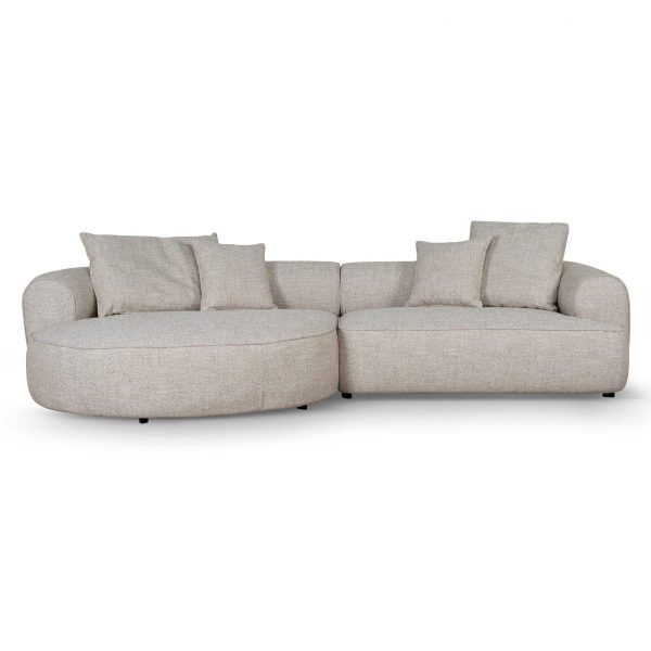 VENARI Chaise Sofa - Pale Beige