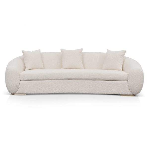 BELODA Sofa - Ivory White Boucle