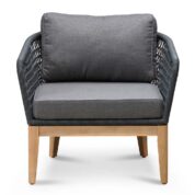 KELOVINA Outdoor Lounge Set - Natural & Anthracite