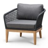 KELOVINA Outdoor Lounge Set - Natural & Anthracite