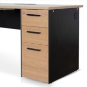 LOREVI Desk - Natural & Black