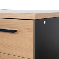 LOREVI Desk - Natural & Black