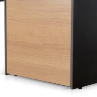 LOREVI Desk - Natural & Black
