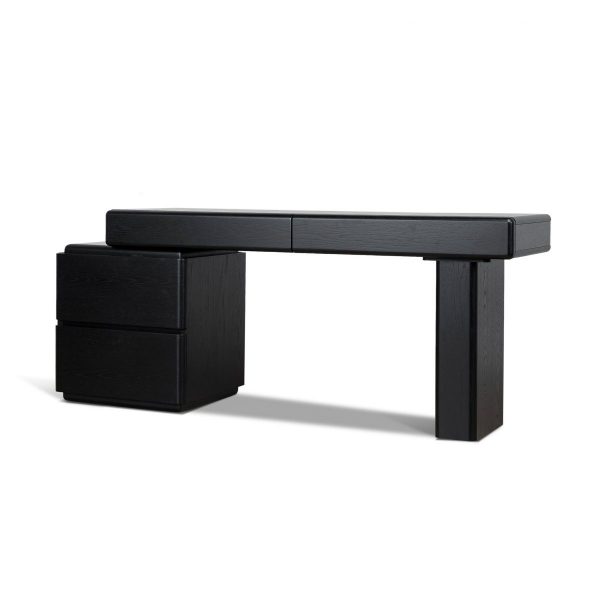 SORANI Desk - Black Oak