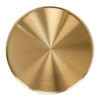 ZELALINA Side Table - Brushed Gold & Green Crystal