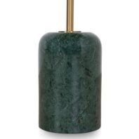 ZELALINA Side Table - Brushed Gold & Green Crystal