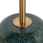 ZELALINA Side Table - Brushed Gold & Green Crystal