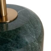 ZELALINA Side Table - Brushed Gold & Green Crystal