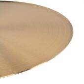 ZELALINA Side Table - Brushed Gold & Green Crystal